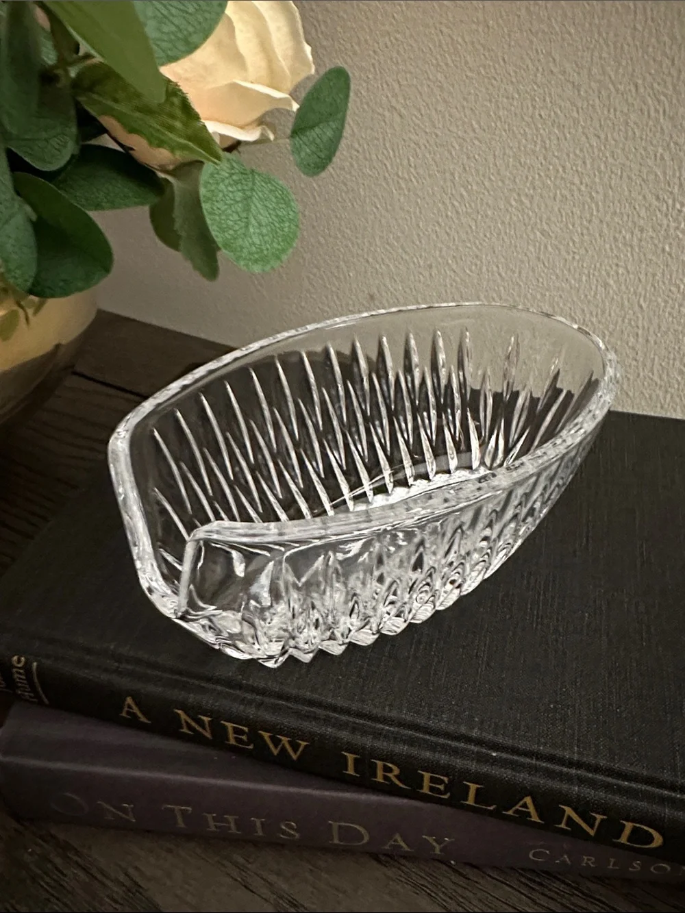Princess House Royal Highlights Crystal Spoon & Fork Holders - Set of 2